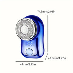 Portable Mini Electric Shaver with Dual Blades & Type-C Charging