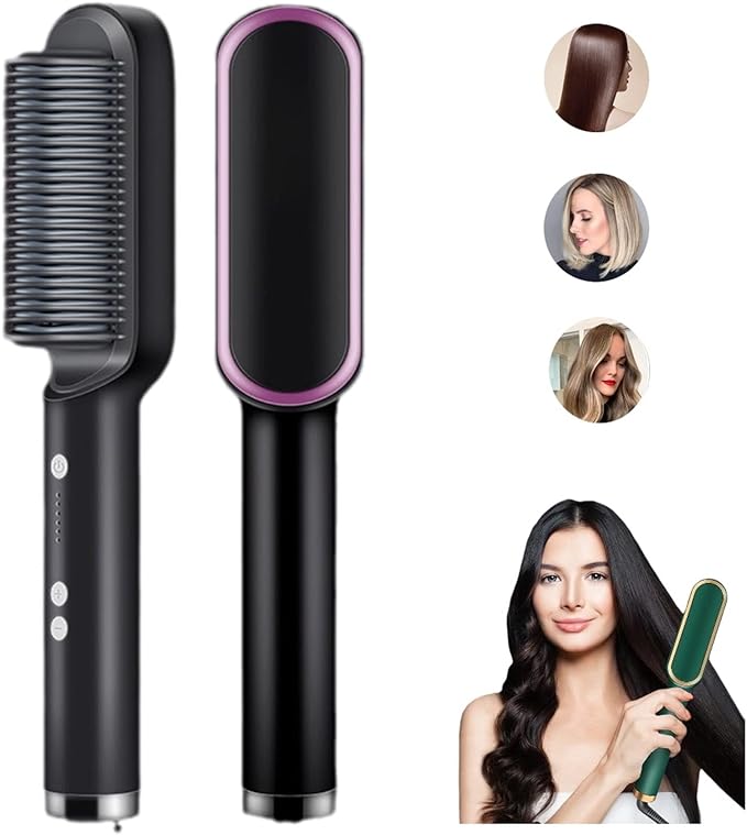 Electric Hair Straightener Comb for Black Hair