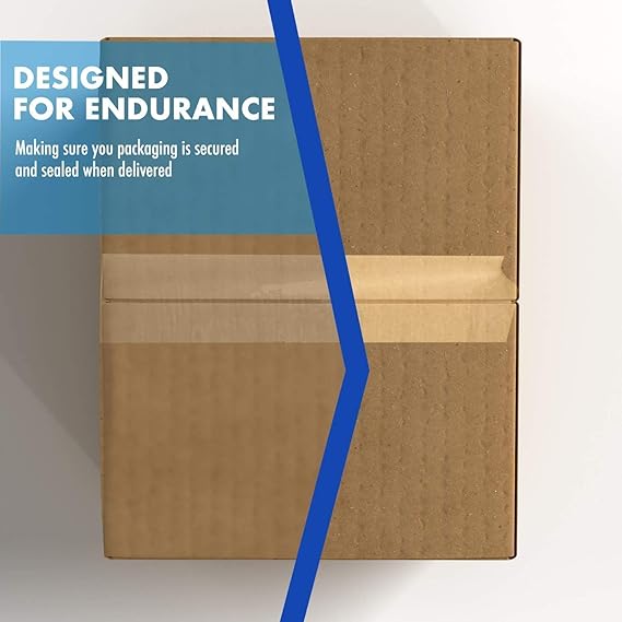 Clear Packing Tape | 2 inches x 50 yards Strong Heavy Duty Packaging Tape for Sealing Parcel Boxes, Moving Boxes Houses, Large Postal Bags, Office Supplies [1 Rolls]