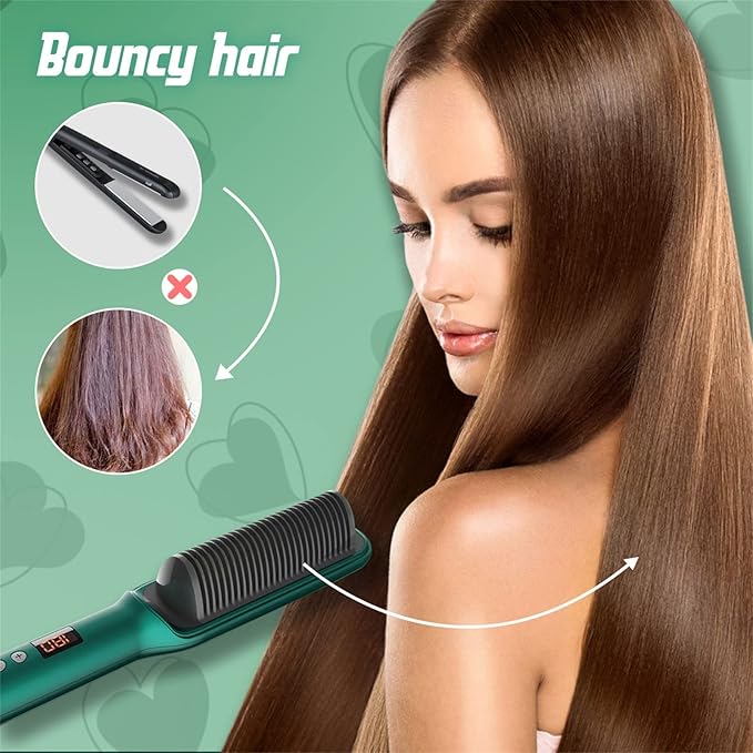 Electric Hair Straightener Comb for Black Hair