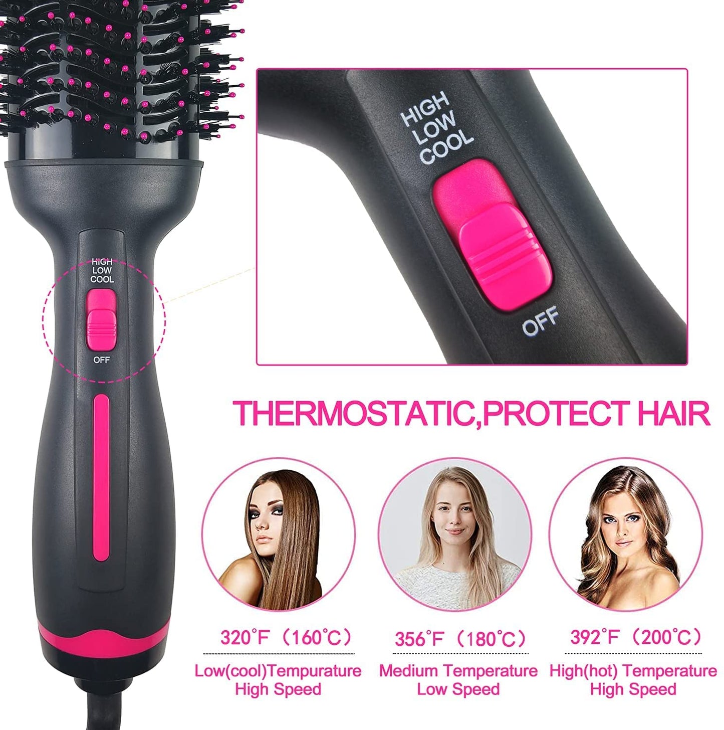 3 in 1 Hot hair Styling Comb