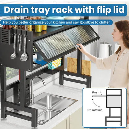 Multifunctional Kitchen Rack - Space-Saving Storage Organizer