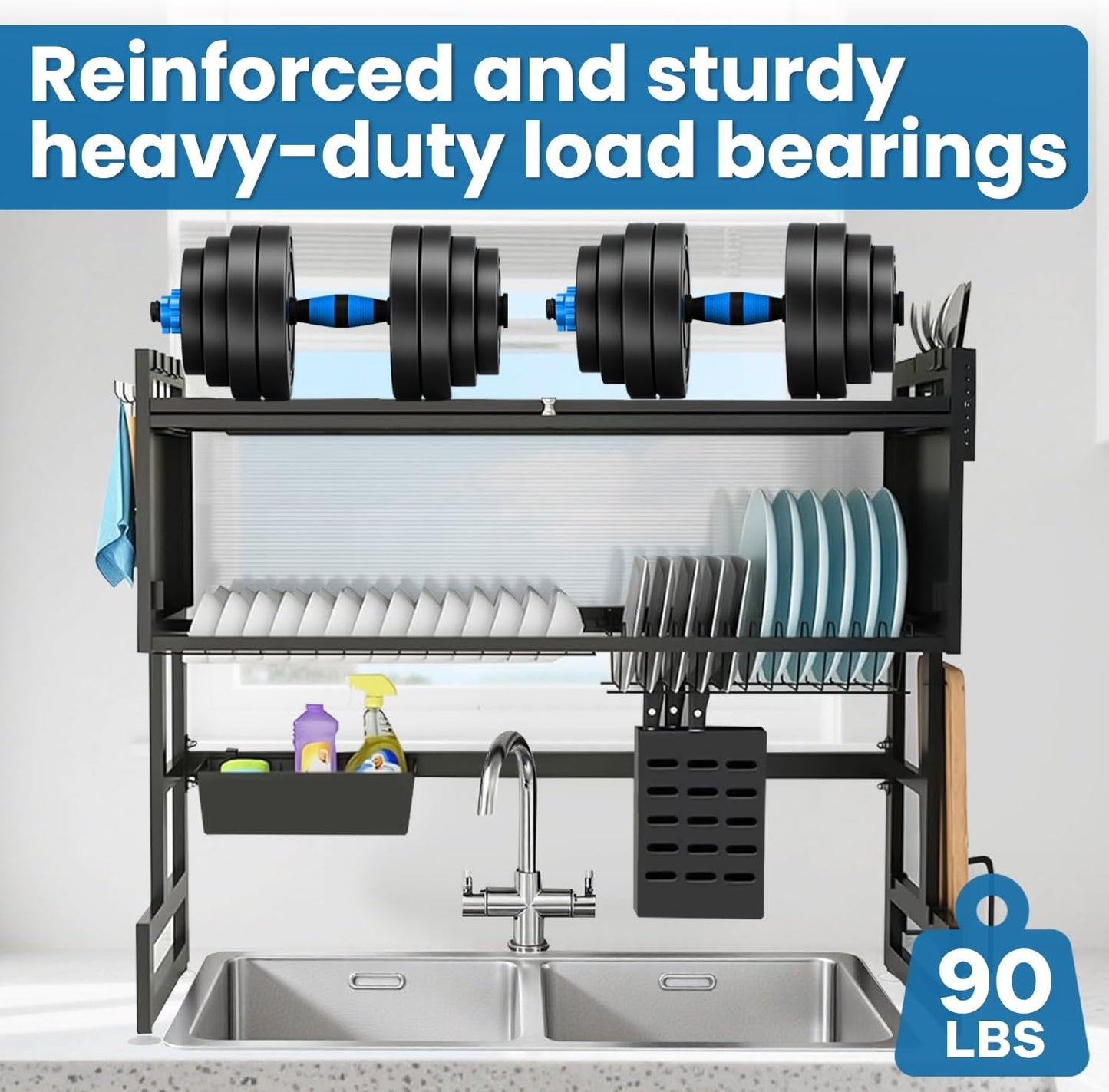 Multifunctional Kitchen Rack - Space-Saving Storage Organizer