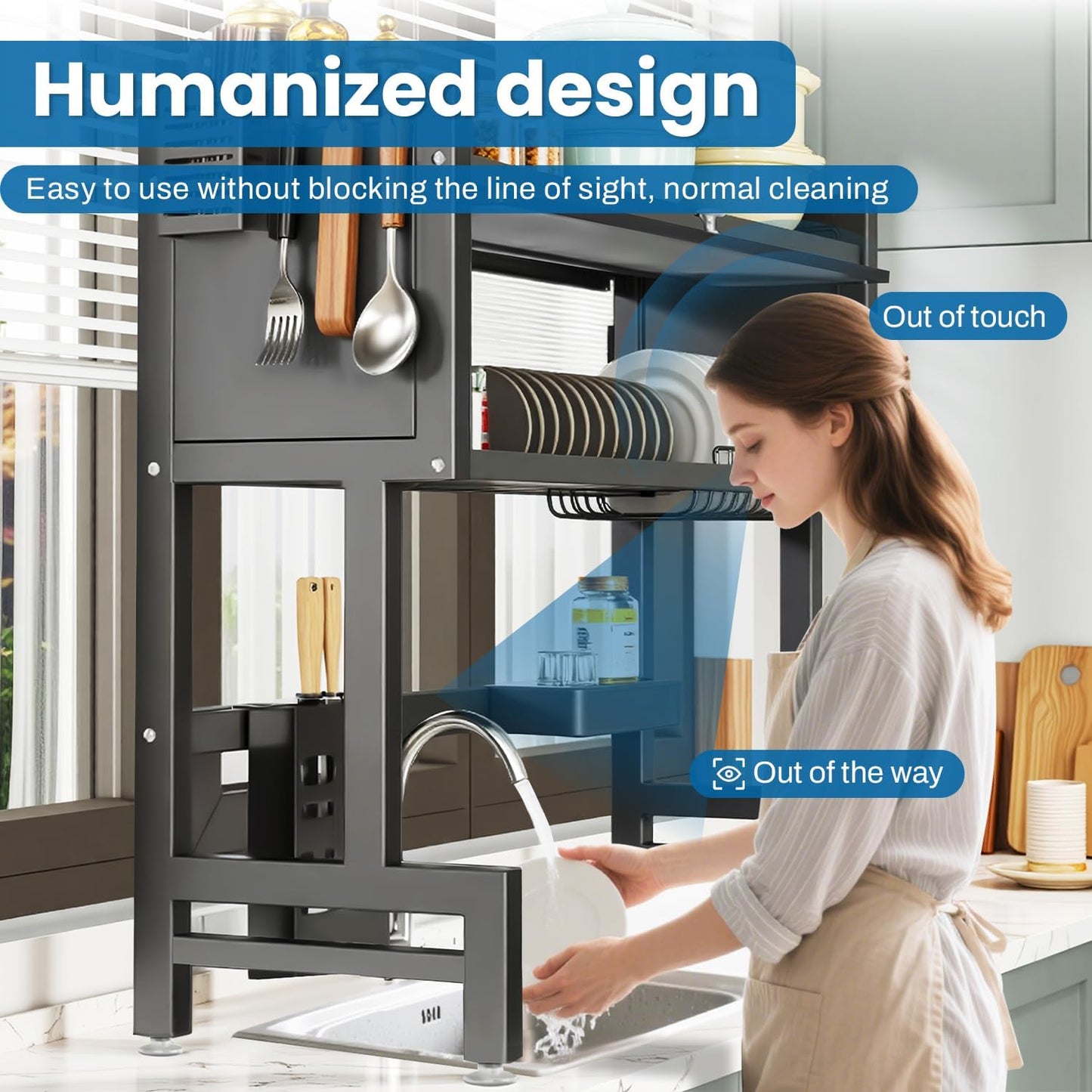 Multifunctional Kitchen Rack - Space-Saving Storage Organizer