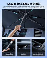 Foldable Car Sunshade | UV & Heat Protection for Windshield