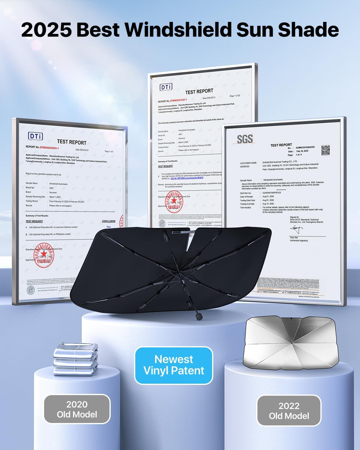 Foldable Car Sunshade | UV & Heat Protection for Windshield