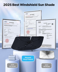 Foldable Car Sunshade | UV & Heat Protection for Windshield