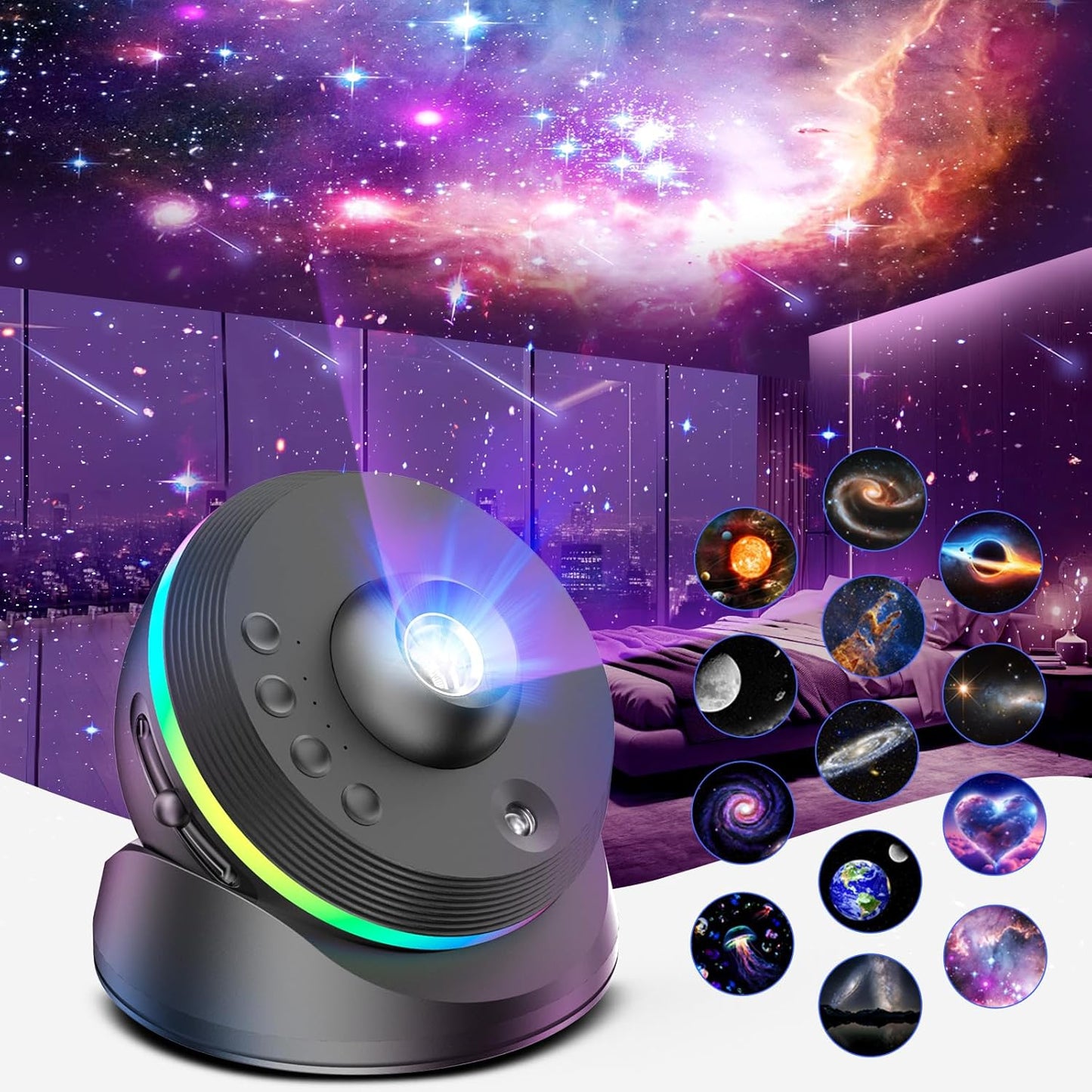 Galaxy Projector - Stunning Starry Night Light
