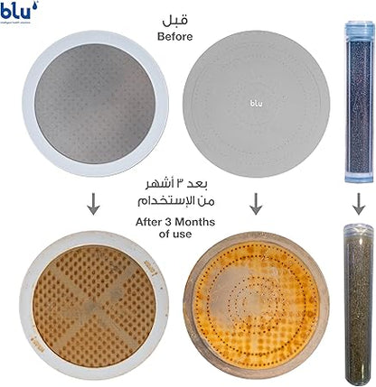 Ionic Shower Head and Shower Filter - Handheld - Removes Chlorine & Harmful Pollutants - Prevent Hair Loss & Moisturize Your Skin, Chrome