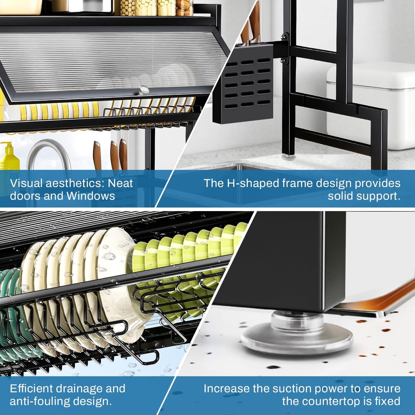 Multifunctional Kitchen Rack - Space-Saving Storage Organizer