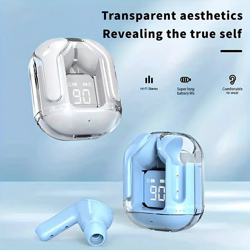 Wireless Earbuds with LED Display, Touch Control, Stereo Sound, Type-C Charging, Built-in Mic, and Long Battery Life – Ideal for Gaming, Music, Sports, and Business.