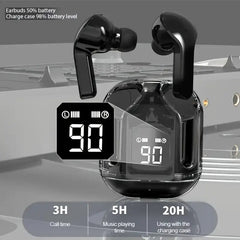 Wireless Earbuds with LED Display, Touch Control, Stereo Sound, Type-C Charging, Built-in Mic, and Long Battery Life – Ideal for Gaming, Music, Sports, and Business.